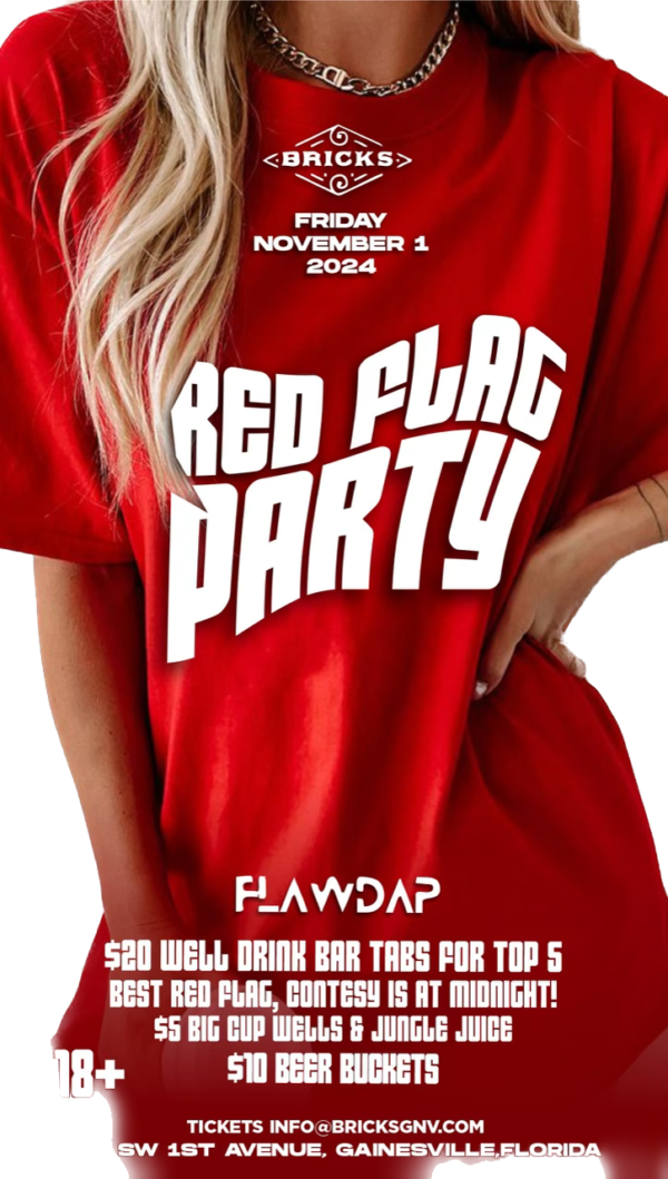 Friday  November 1, 2024: Red Flag T-Shirt Night