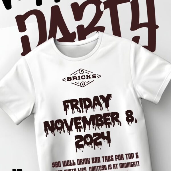 Saturday October 19, 2024: White Lies T-Shirt Night