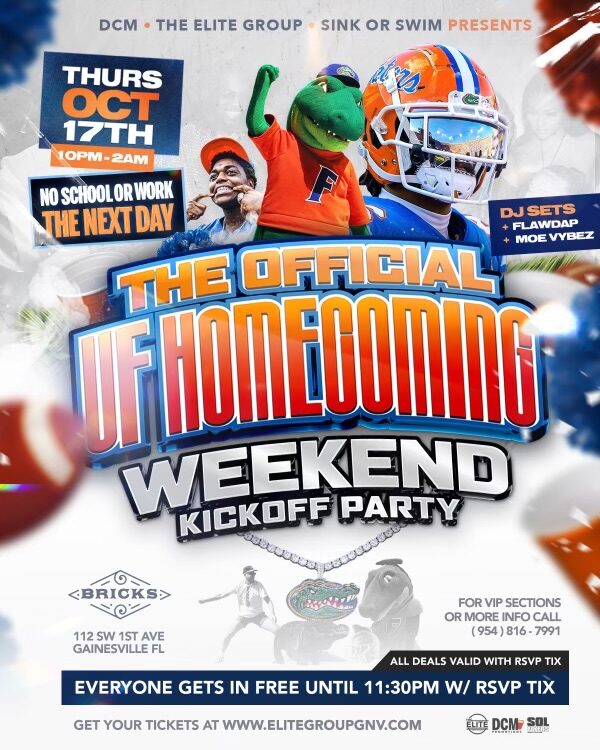 Thursday October 17, 2024: Homecoming Kickoff Party